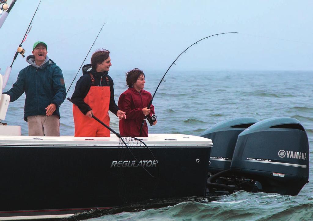 ride. Fishermen s favorites include a transom livewell, transom fishbox, and 3X Deluxe Tackle Center with rigging station.