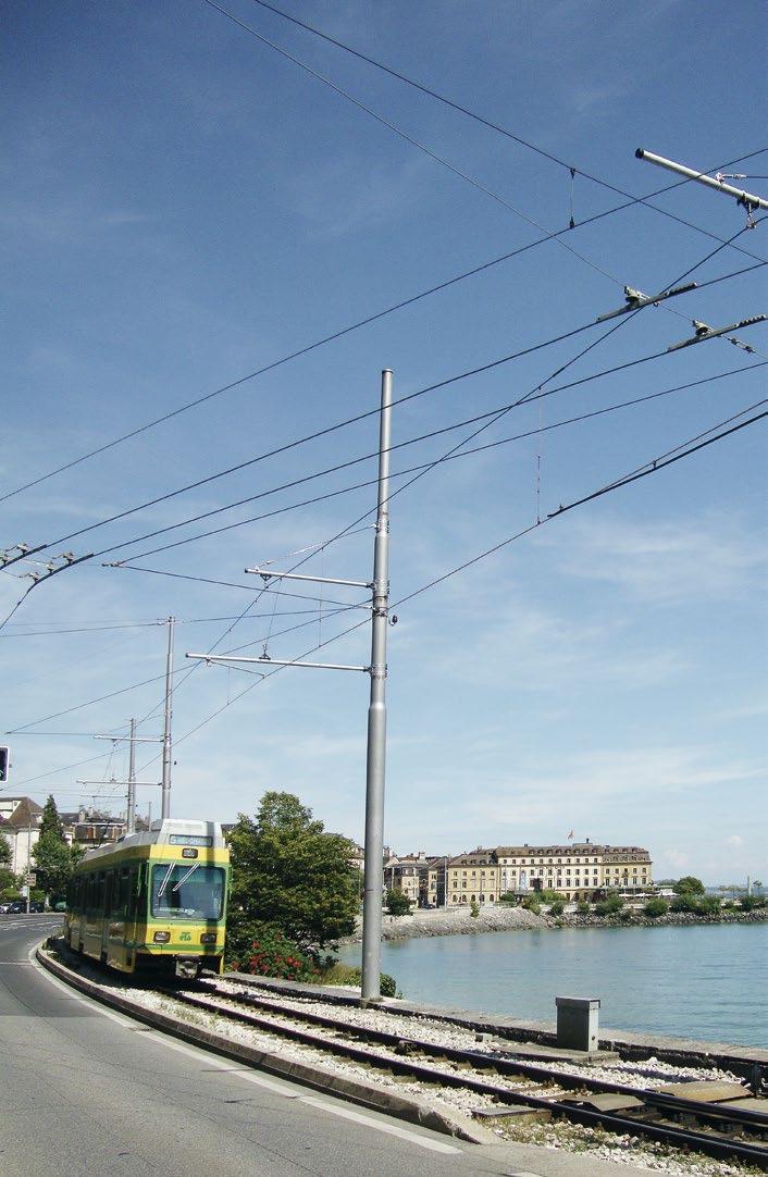 LightRail The Glattal (Zurich), Bern Mobil (Bern), TransN (Neuenburg) and the Rigibahn (Vitznau) are just some of the transport companies which employ the LightRail overhead contact line system.