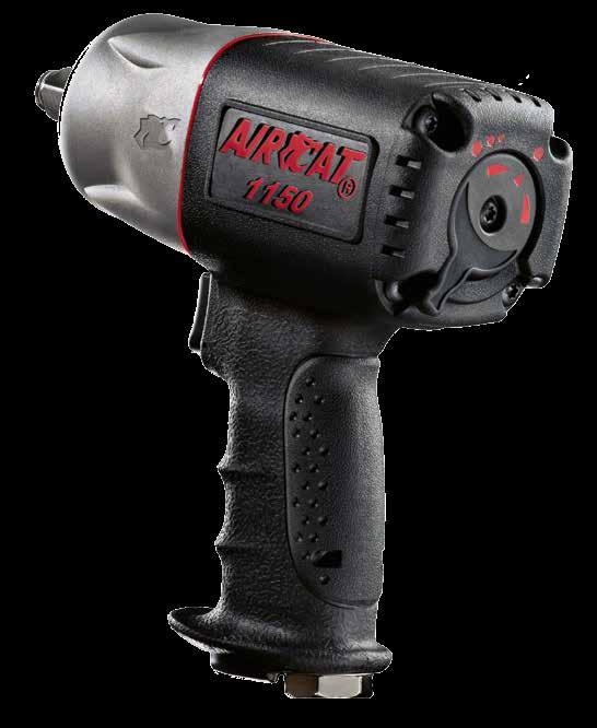 1150 1/2" IMPACT WRENCH Provides 1,295 (ft-lb) loosening torque Most powerful 1/2" impact in it's class!