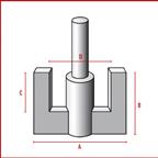 The steel core provides high stability and allows safe fixing in the stirrer coupling.