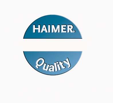 perfection requires precison Lofty goals leave no space for compromises. This means: When you buy HAIMER you really get HAIMER. When quality is concerned we first of all trust in ourselves.