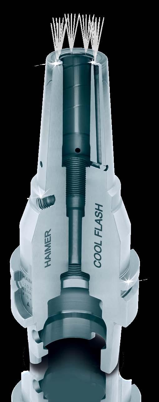 Cool Flash Cool Flash: Optimized cooling to the cutting edge Cooling slots feed the coolant down to the cutting edge of the tool.