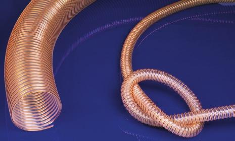 range -40 C to +90 C (Intermittent to +125 C) Supplied in 10m lengths unique world first polyester polyurethane hose ntistatic Surface resistance <10 9 Ohm Microbe resistant Hardly flaable acc.