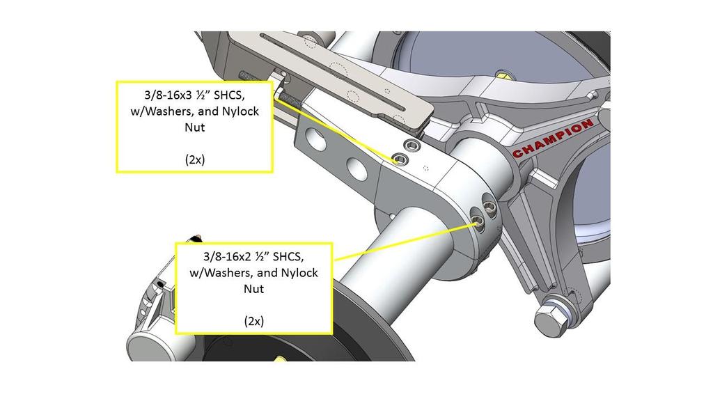 (Note: The rear brake lines run through each clamp with a nylon protective tube.) Keep hardware loose.