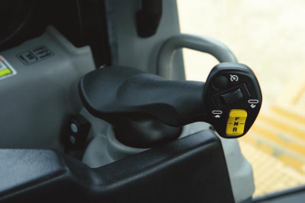 Implement and Steering Controls Ergonomically designed for ease of operation Steering and Transmission Control The D6T utilizes electro-hydraulic differential steering.