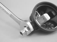 5 9. Using a 3/4 (19mm) wrench, unscrew the inlet fitting (27) from the second stage housing as shown in figure 5.