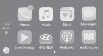 MULTIMEDIA CarPlay Home Screen 3 4 2 1 SIRI 5 6 7 8 12 11 10 1 HOME ICON 2 WIRELESS CONNECTIVTY 3 CELLULAR SIGNAL 4 PHONE TIME 5 PHONE 6 APPLE MUSIC Apple CarPlay uses Siri to perform many actions