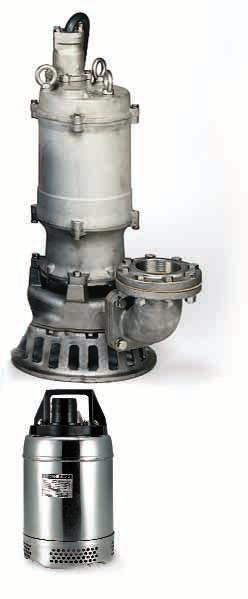 KTV(E) Series Portable job-site dewatering. Semi-vortex Urethane Rubber and Ductile Iron impeller.