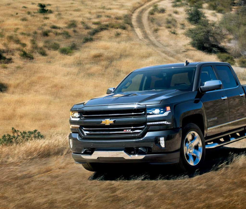 Silverado 1500 Crew Cab Short Box LTZ Z1 4x4 in Graphite Metallic (extracost colour) with available features and dealer-installed Chevrolet Accessories.