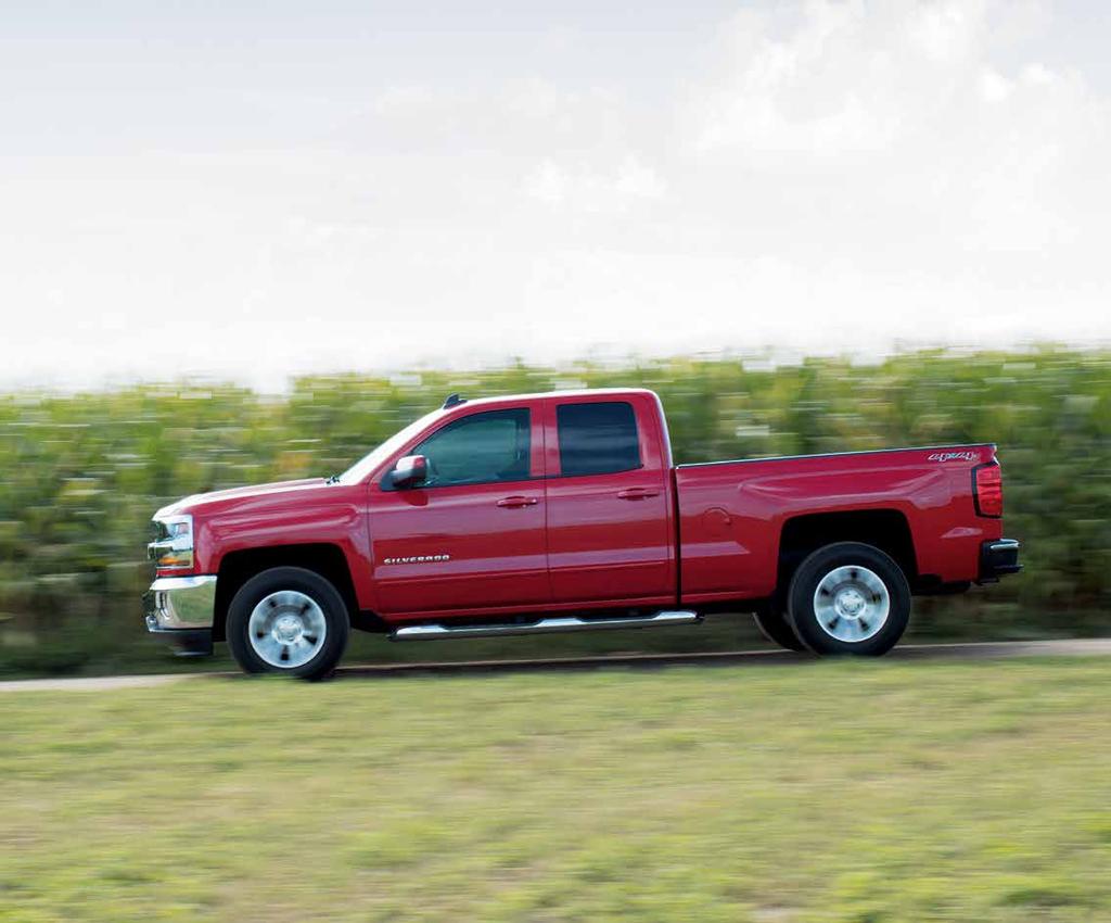 Silverado 1500 4-door Double Cab Standard Box LT 4x4 in Red Hot with available features. THE 4-DOOR DOUBLE CAB FIT FOR YOUR CREW. SEATING FOR UP TO SIX.