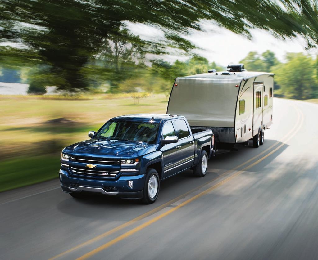 TOWING UP TO 12,500 LBS. OF BEST-IN-CLASS TOWING POWER. 1 Confidence in your pickup can make even the longest day of towing seem easy.