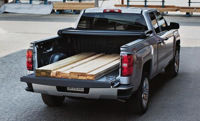 tonneau cover and upper tie-down hooks help defend your cargo bed