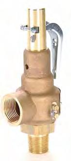 Bronze Safety Valves For Steam, Air and Gas Service 19 series A dependable cast bronze high capacity safety valve ideal for use on all types of boilers, piping systems and unfired pressure vessels.