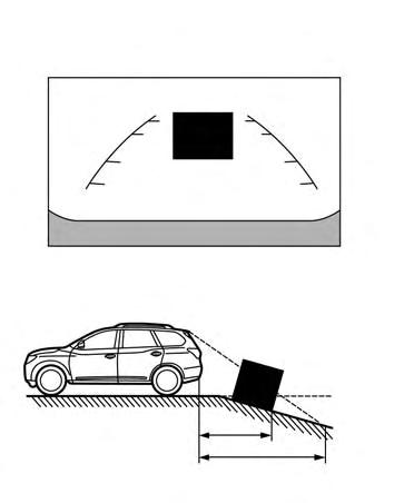 When in doubt, turn around and view the objects as you are backing up, or park and exit the vehicle to view the positioning of objects behind the vehicle.