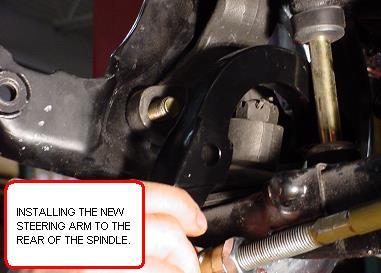 6) Adjust the outer tie rod ends so that each side is on equally (see next page).