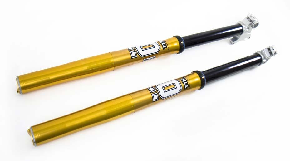 Front Forks Cartridge Kits RXF RACING FRONT FORK CARTRIDGE KIT TTX 22 Unique and further improved cartridge kit with Öhlins TTX22 design. Inner tube surface treatment, gives low friction.