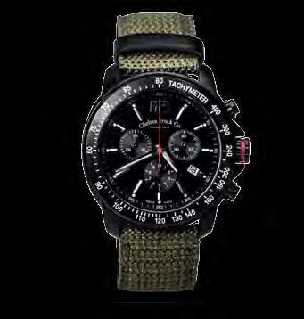 or Nylon Strap Swiss Made 42mm Case Dimensions Water  or Nylon Strap