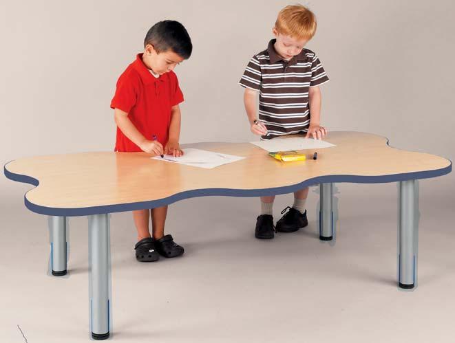 MY PLACE ACTIVITY tables palette 3 TOTMATE.com Maple tops with choice of three accent colors. A place for everyone. Tot Mate My Place tables give children their own space to work and play.