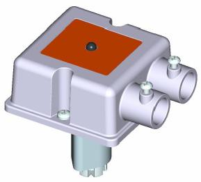 When the power supply is interrupted, the energy stored in the spring of the fire & smoke damper actuator moves the damper back to its safe position.