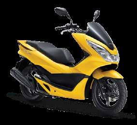 The PCX150 offers a combination of crisp and contemporary big scooter styling and a nimble, reassuring chassis plus a whole host of convenient design touches which make it a joy to ride on a