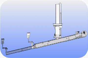 Telescopic column gives possibility to rise up and down the jib as many meters as required, in order to reach higher