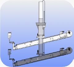 Telescopic jib is one of the most complicated movements in building maintenance units.