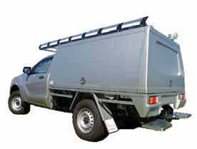 955mm TRADE TUFF Chassis Mounted 3 Door Extra Cab 1000H Canopy 2150mmL x 1840mmW x 1000mmH 245kgs Door Size
