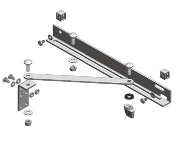 Includes 4 brackets and screws Required for NEMA Type 4 applications DF0024-000000-X01 1 (0.5) Note: X=color: (-G00) for Hammer Gray RAL 7035, (-H00) for Gray ANSI 61.