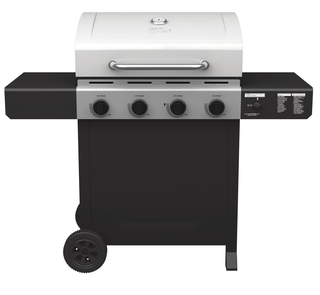 SELECT 4-BURNER PROPANE RBECUE Assembly Manual 85-3064-8 (G43257) Propane 1 Year limited Warranty Read
