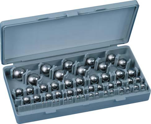 00002 in Full set or set including three balls of same nominal size r2 d2 h2 h1 Wooden case D2 UKAS calibration certificate Step Pieces/ Total Nominal size pieces 0651500950 Steel ball set 1 25