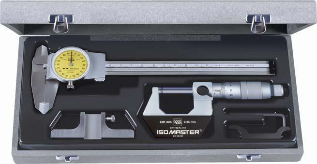 T OOL S ETS Caliper DIN 862 Depth foot Stainless steel, hardened Technical data on page B-5 Stainless steel, hardened 75 x 6 measuring face TESA Duo-Set 1 Micrometer DIN 863 T1 NF E 11-095 00530020