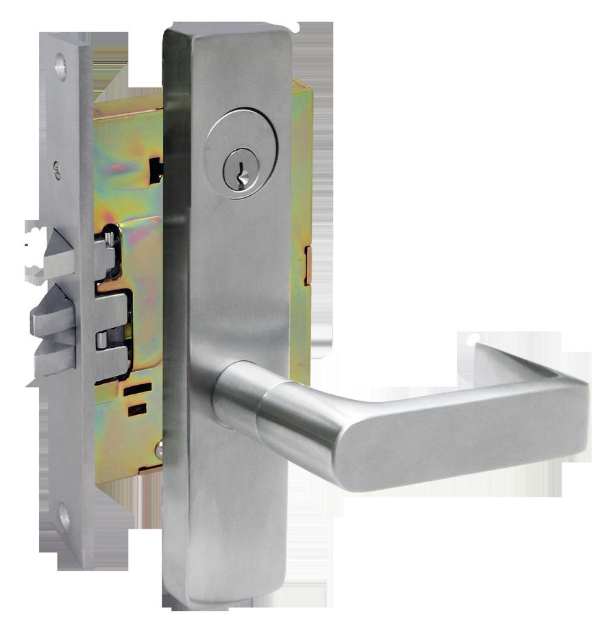 MRESC-00 or ICMRESC-00 or ICSCMRESC-00 MRESC-05 or ICMRESC-05 or ICSCMRESC-05 MRESC-30 ENTRANCE Key locks or unlocks lever Operates as classroom function ANSI FUNCTION (63) STOREROOM Key retracts