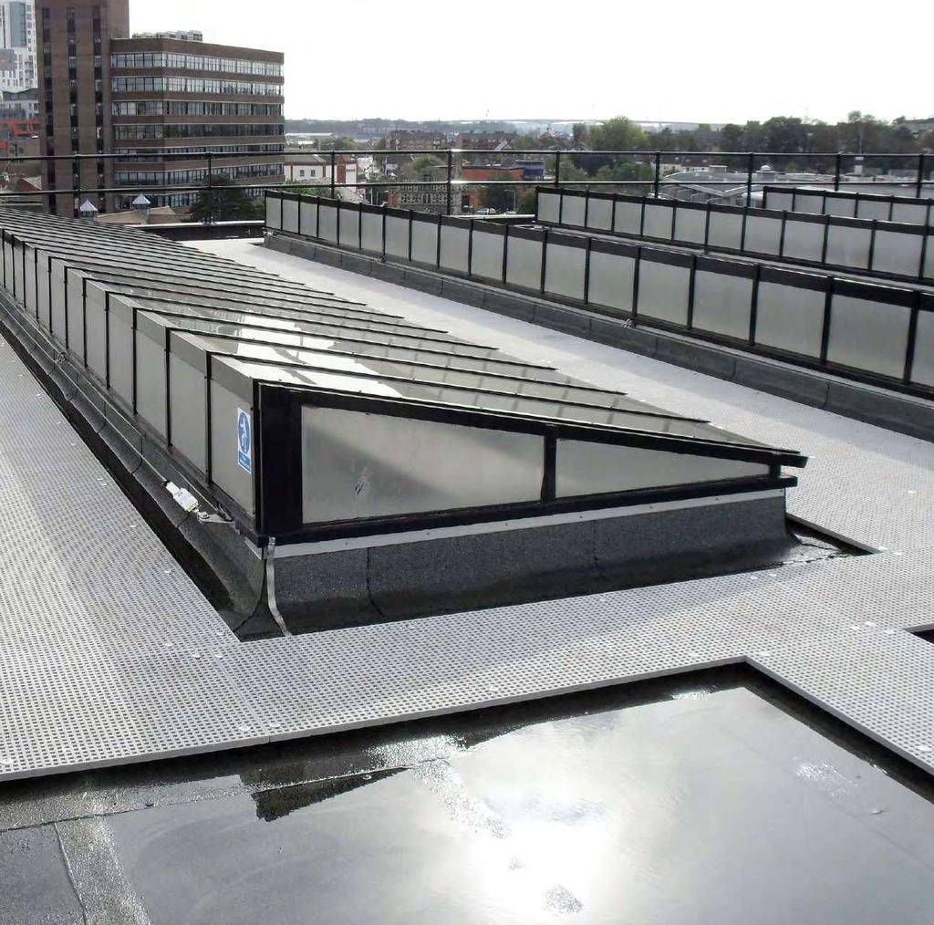 Anti-slip roof walkways Fibreglass anti slip roof walkways are often placed above valley gutters particularly on older buildings.