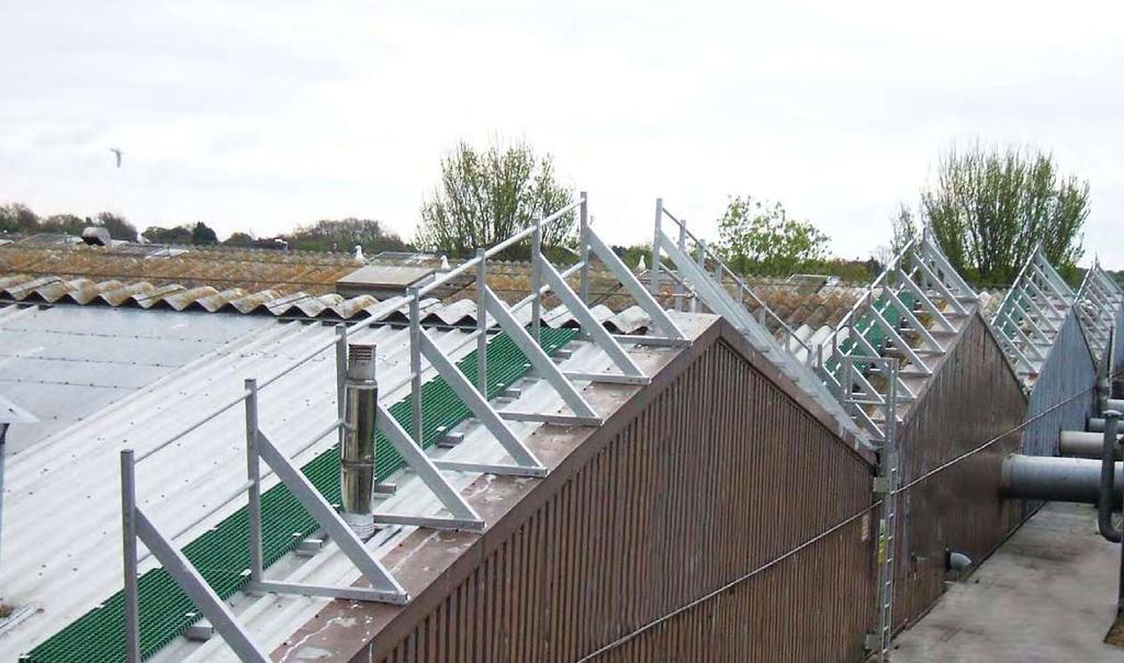 com/roof Pultruded fibreglass handrailings can be supplied fitted to one