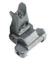 14 MICRO 600M FLIP UP REAR SIGHT P/N: 25650 Micro 600m Rear Flip Sight which mounts to any MIL-STD-1913 rail system. Weight 1.5 oz, Length Folded 2.