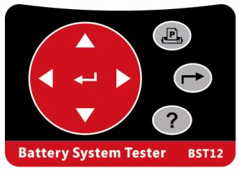 9 BST-12 User Manual 4.0 - The Battery System Tester 4.1 BST 12 Built-in Printer. Black Clamp to battery negative (-) post.