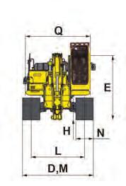 3,996 mm 13 1 I Track length 5,004 mm 16 5 J Track gauge 2,932 mm 9 7 K Width of crawler 3,632 mm 11 11 L Shoe width 700 mm 2 4 M Grouser height 46 mm 1.