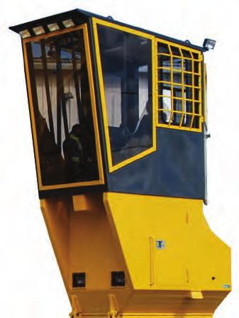 PC290LL WORKING ENVIRONMENT KOMATSU FORESTRY CAB FEATURES & BENEFITS Newly Designed Wide Spacious Cab The newly designed wide spacious cab features a high back, fully adjustable seat with a reclining