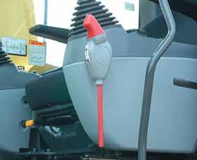 SAFETY HYDRAULIC EXCAVATOR ROPS Cab Lock Lever The