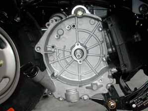 10. A.C. GENERATOR/STARTING CLUTCH E-TON RIGHT CRANKCASE COVER INSTALLATION Install setting pin and new gasket on the crankcase.