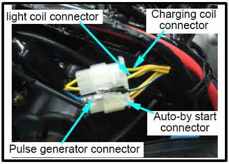 16. ELECTRICAL EQUIPMENT E-TON Alternator charging coil 16-10 The check of alternator charging coil and illumination coil can be done when the alternator is mounted on engine.
