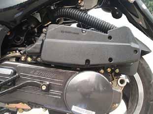 5. REMOVAL OF ENGINE E-TON Remove the fuel pipe, vacuum hose, and throttle valve cable