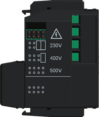 5 mm Terminal protection (connected trip) IP Location in cavity No. Location cavities in switching unit BH6... Type designation according to rated operating voltage U e Type 4, 4, 48 V a.c./d.c. SV-BHD-X4 V a.