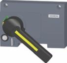 The coupling driver operates the circuit breaker through the front panel or through the cabinet door, the outlet for the operating shaft features protection class IP44 or IP66 (for bearings).