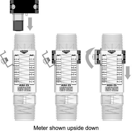 ! EZ-View Flow Meter and EZ-View Flow-Alert Flow Meter Figure 11. Latching Switch Installation Switches Positioned for Activation on Increasing Flow Flow-Alert Reed Limit Switch 1.