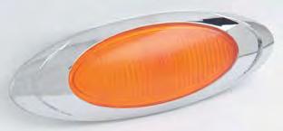 Model SML-400 99060 12V 5W Oval Marker Lamp Amber Available in LED - call for details Sonic welded polycarbonate lens & housing