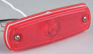 Acrylic lens with reflex Includes lamp & bulb 2-screw, recessed mount Sold individually Model SML-500 99063 12V Marker Lamp Red