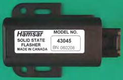 Solid State Flashers. Special application flashers with solid state design are available from Hamsar. Discuss the appropriate model with a Hamsar customer service representative.
