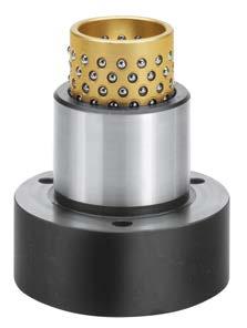 Guide bushes ST 7424, ST 7426 with flange, brass ball guide DIN 9831, ISO 9448 Steel guide bushes 1.