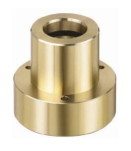 Guide bushes ST 7441 with flange, sliding guide with solid lubricant Dimensions according to DIN 9831, ISO 9448 t l 1-0.3 l 4 l 3-0.2 CuSn8 / CuZn25Al5 with solid lubricant rings.